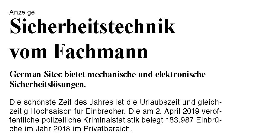 Sicherheitstechnik Haus