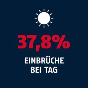 Info Einbrüche bei Tag 37,8 %